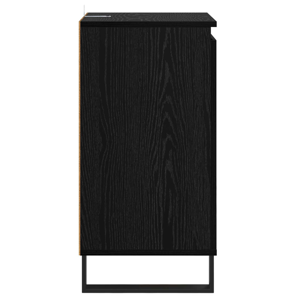 Sideboard Schwarz Eichen-Optik 40 x 35 x 70 cm Holzwerkstoff