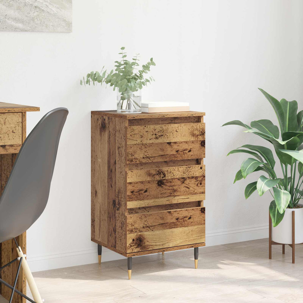 Sideboard mit Schubladen Altholz 35 x 40 x 70 cm Holzwerkstoff