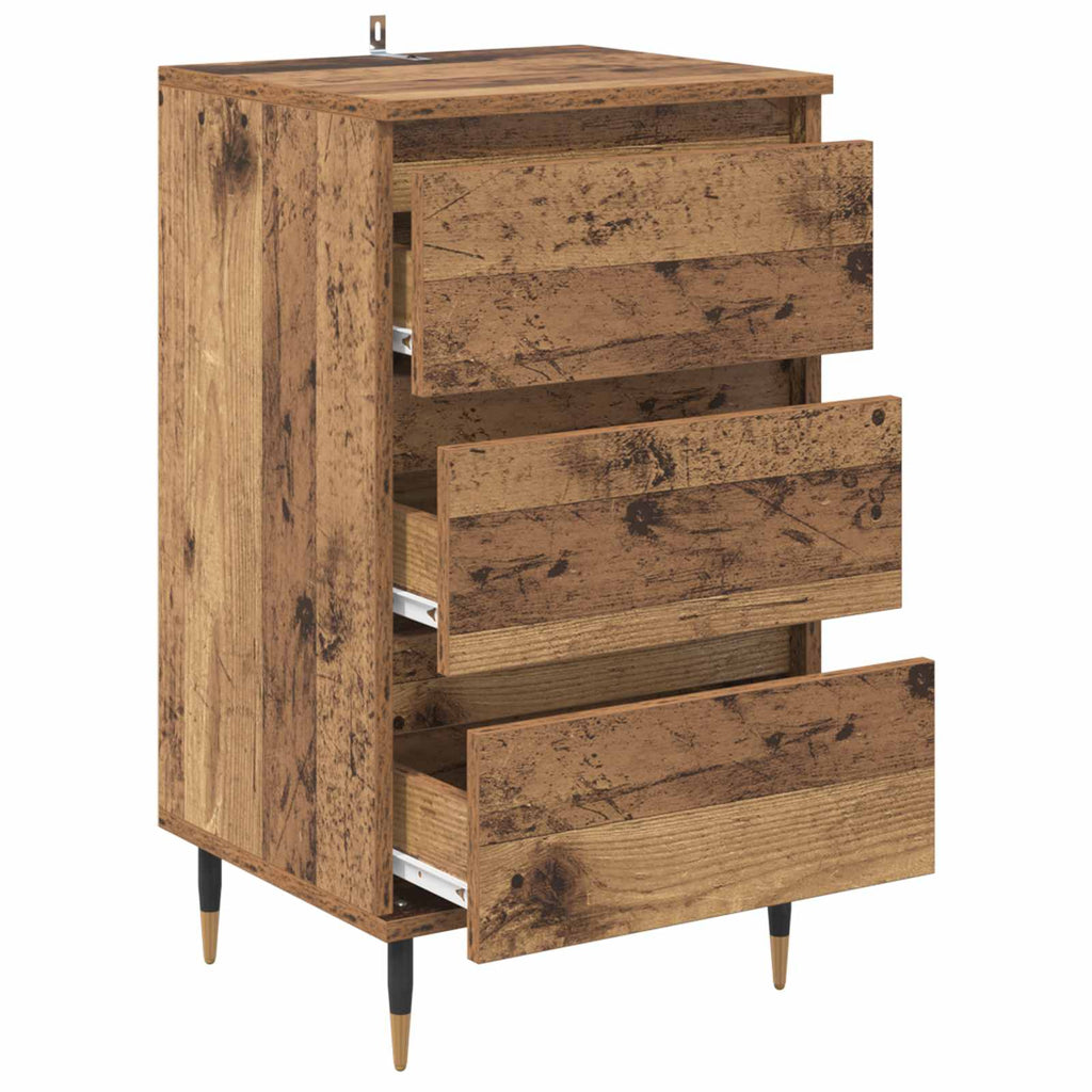 Sideboard mit Schubladen Altholz 35 x 40 x 70 cm Holzwerkstoff