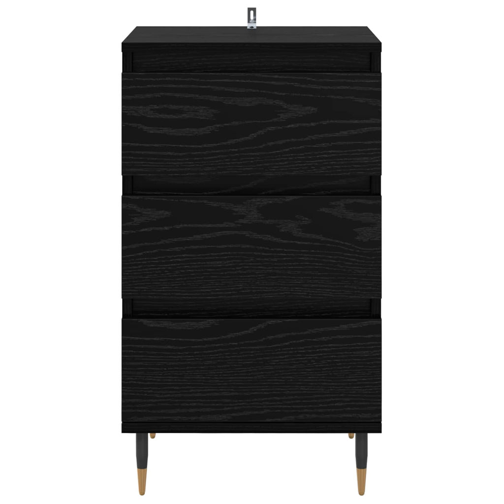 Sideboard Schwarz Eichen-Optik 35 x 40 x 70 cm Holzwerkstoff