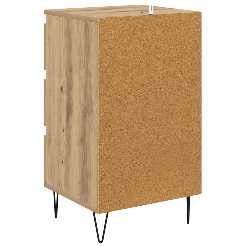 Sideboard Artisan-Eiche 40 x 35 x 70 cm Verbundholz und Eisen