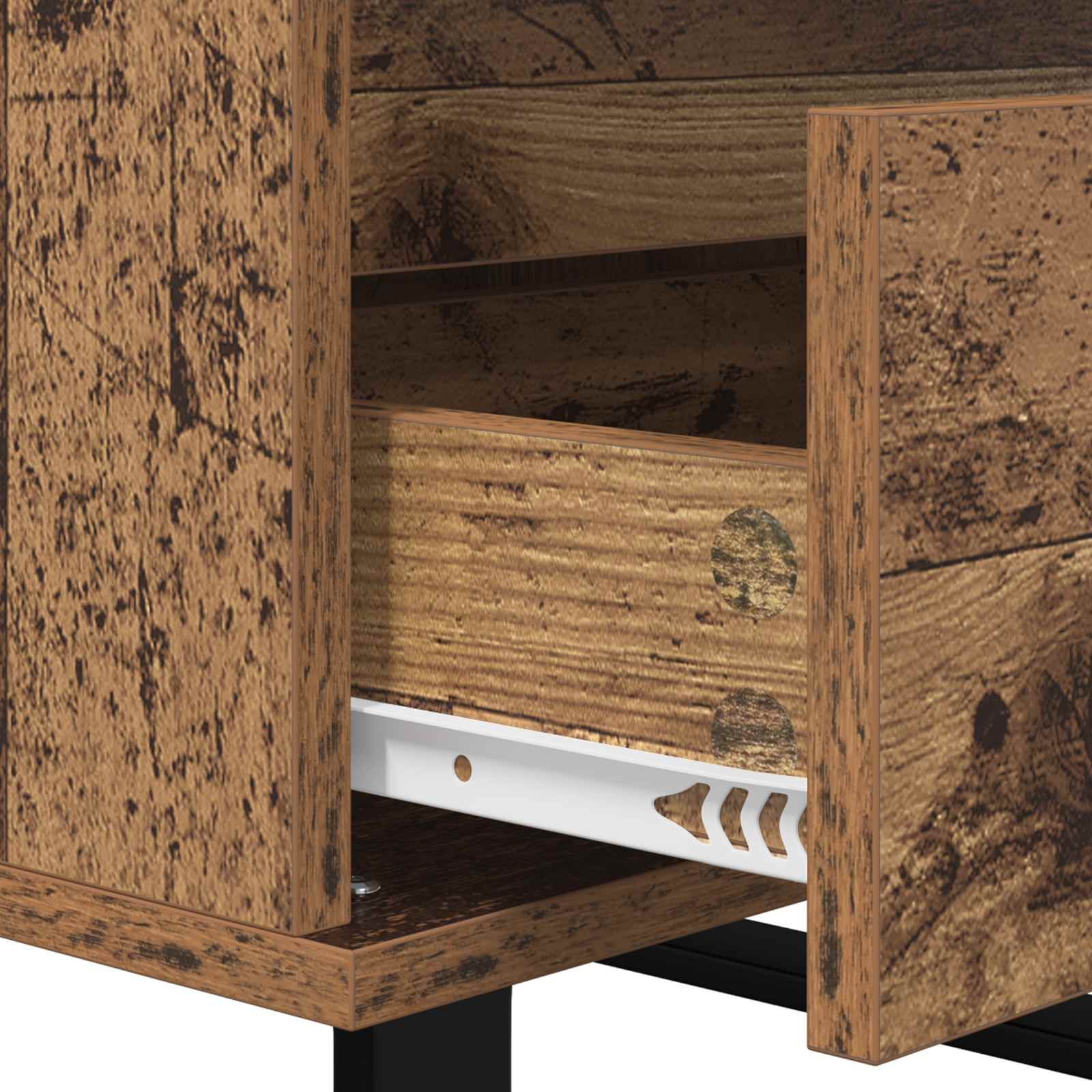 Sideboard mit Schubladen Altholz Holzwerkstoff