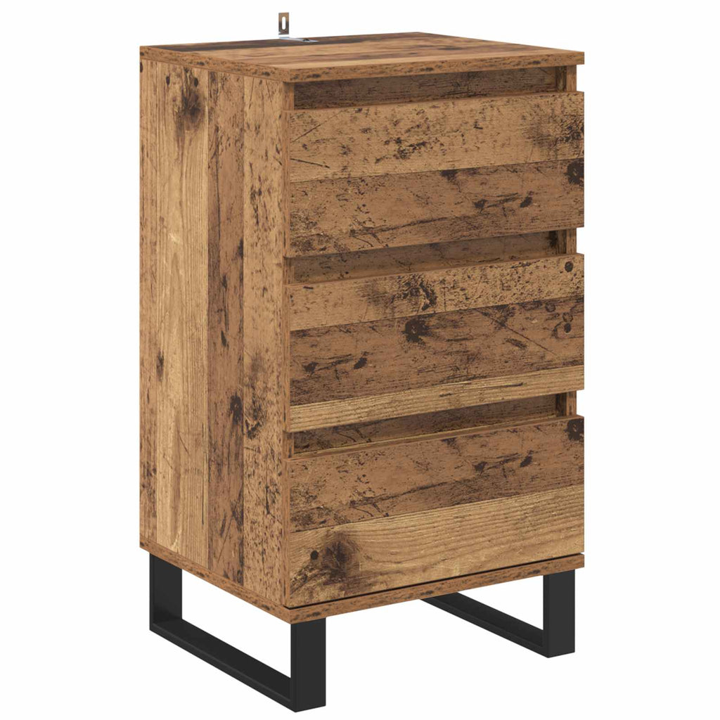 Sideboard mit Schubladen Altholz Holzwerkstoff
