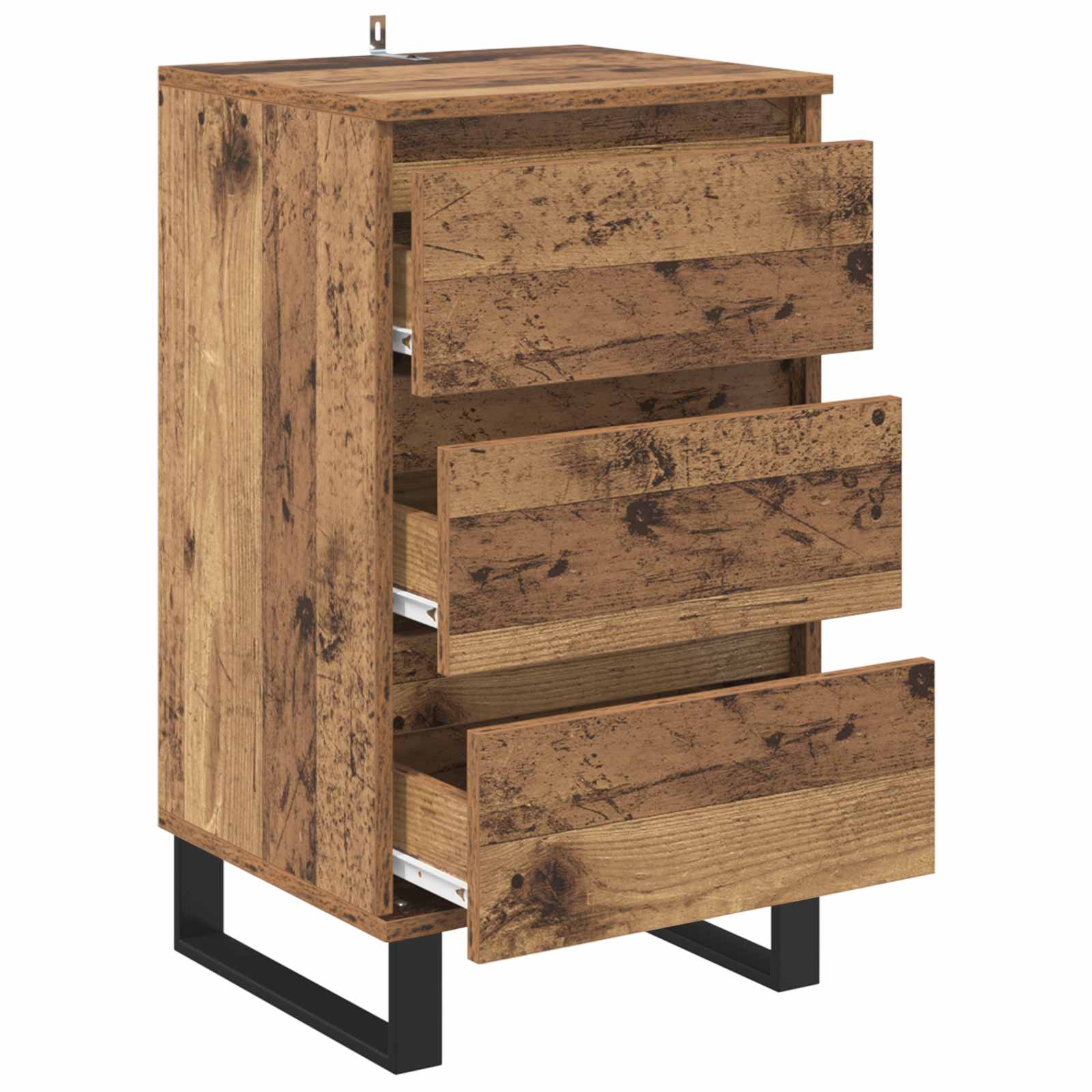 Sideboard mit Schubladen Altholz Holzwerkstoff