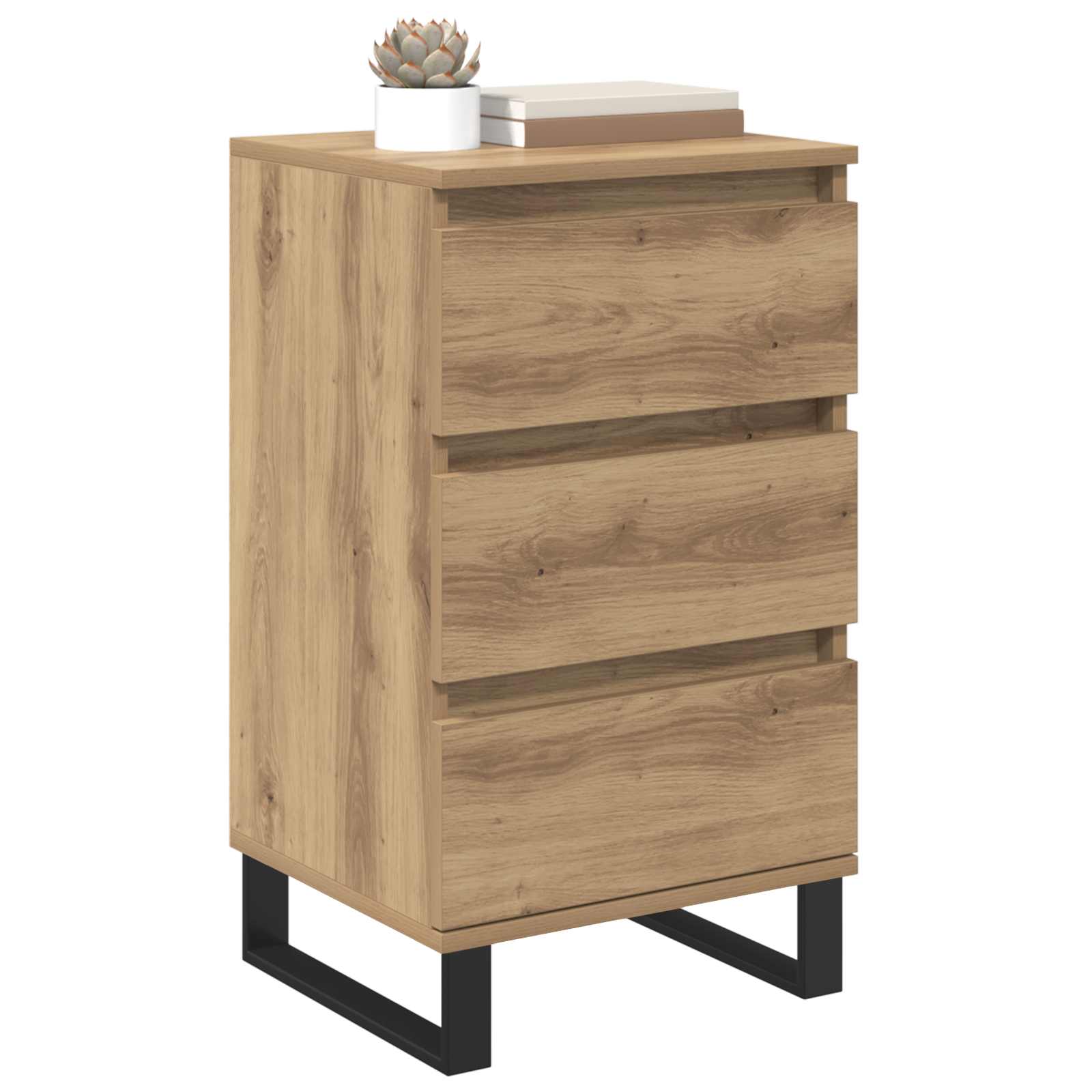 Sideboard mit Schubladen Artisan-Eiche Holzwerkstoff