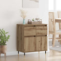 Sideboard Artisan-Eiche 60 x 35 x 70 cm Verbundholz und Eisen