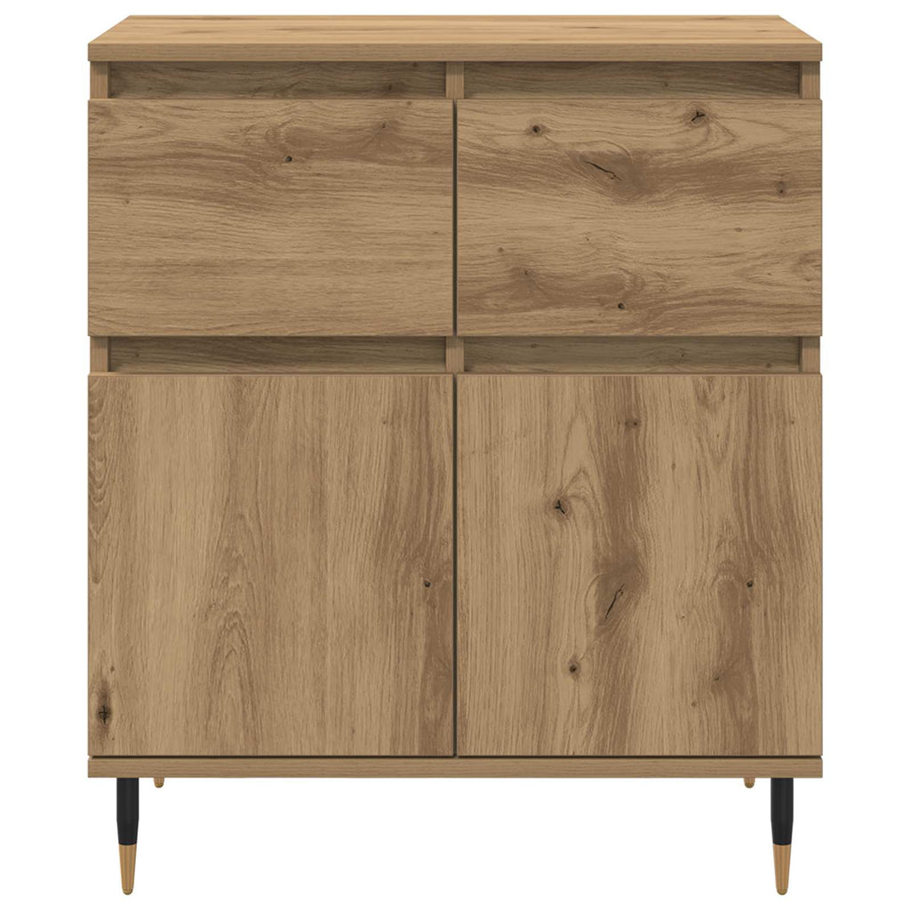 Sideboard Artisan-Eiche 60 x 35 x 70 cm Verbundholz und Eisen