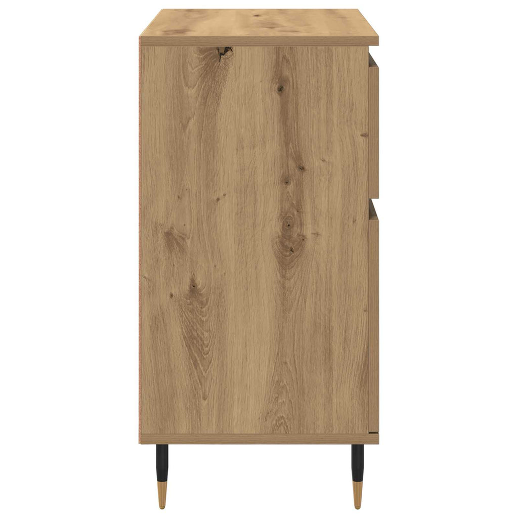 Sideboard Artisan-Eiche 60 x 35 x 70 cm Verbundholz und Eisen