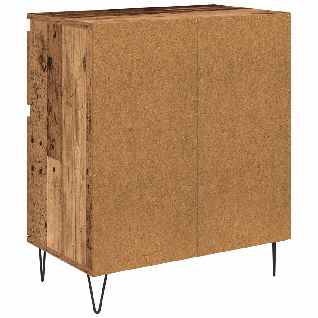 Sideboard Altholz 60 x 35 x 70 cm Verbundholz und Eisen
