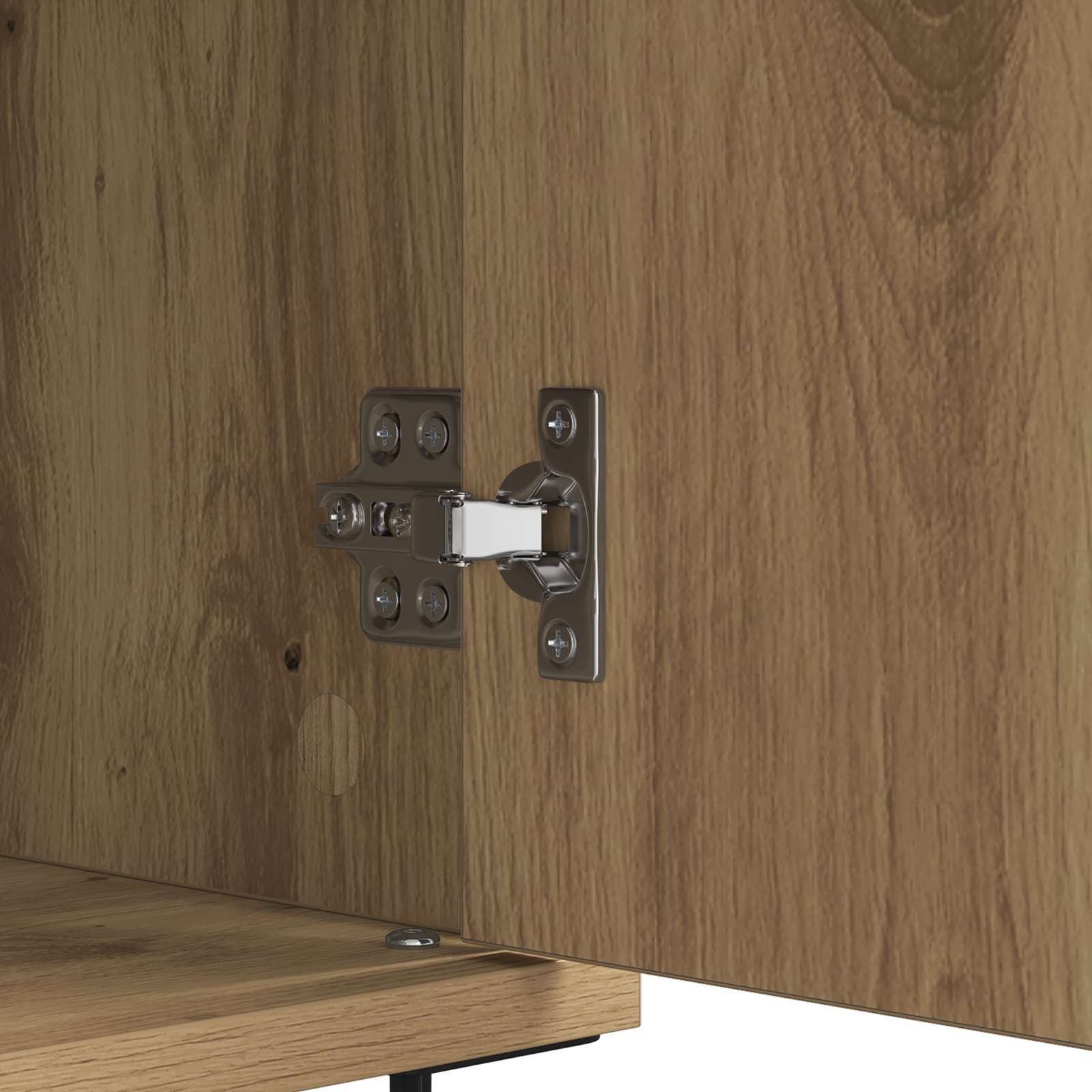 Sideboard Artisan-Eiche 60 x 35 x 70 cm Verbundholz und Eisen