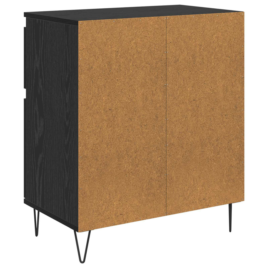 Sideboard mit Schubladen Schwarz Eichen-Optik 60 x 35 x 70 cm