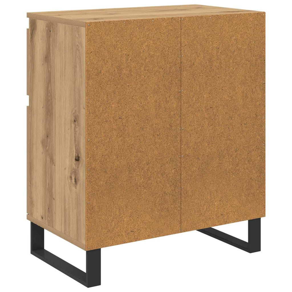 Sideboard Artisan-Eiche 60 x 35 x 70 cm Verbundholz und Eisen
