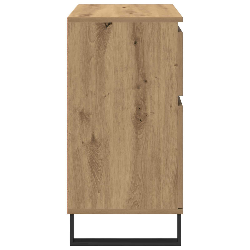 Sideboard Artisan-Eiche 60 x 35 x 70 cm Verbundholz und Eisen