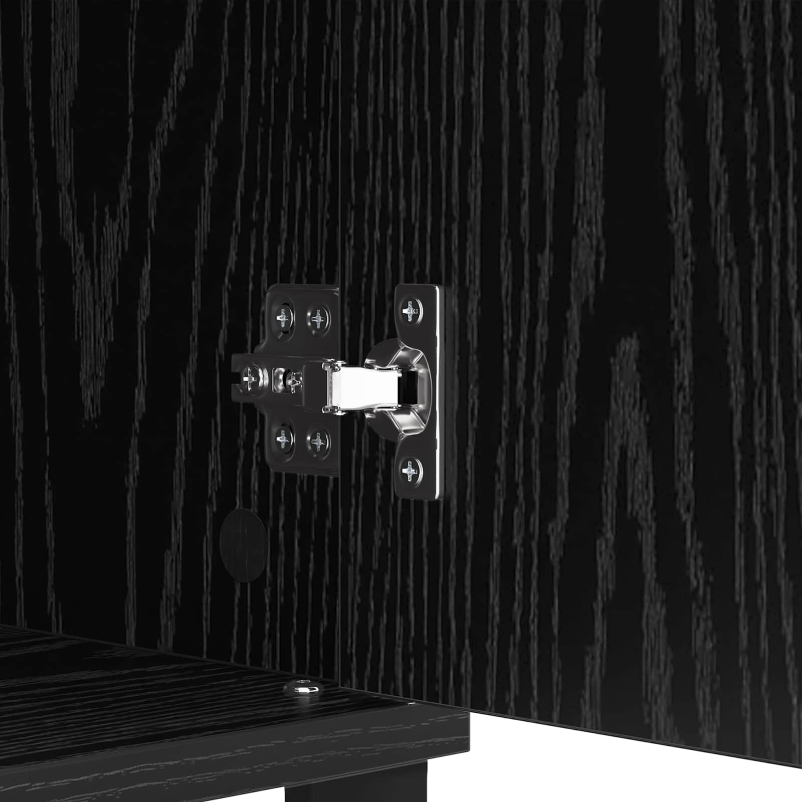 Sideboard mit Schubladen Schwarz Eichen-Optik 60 x 35 x 70 cm