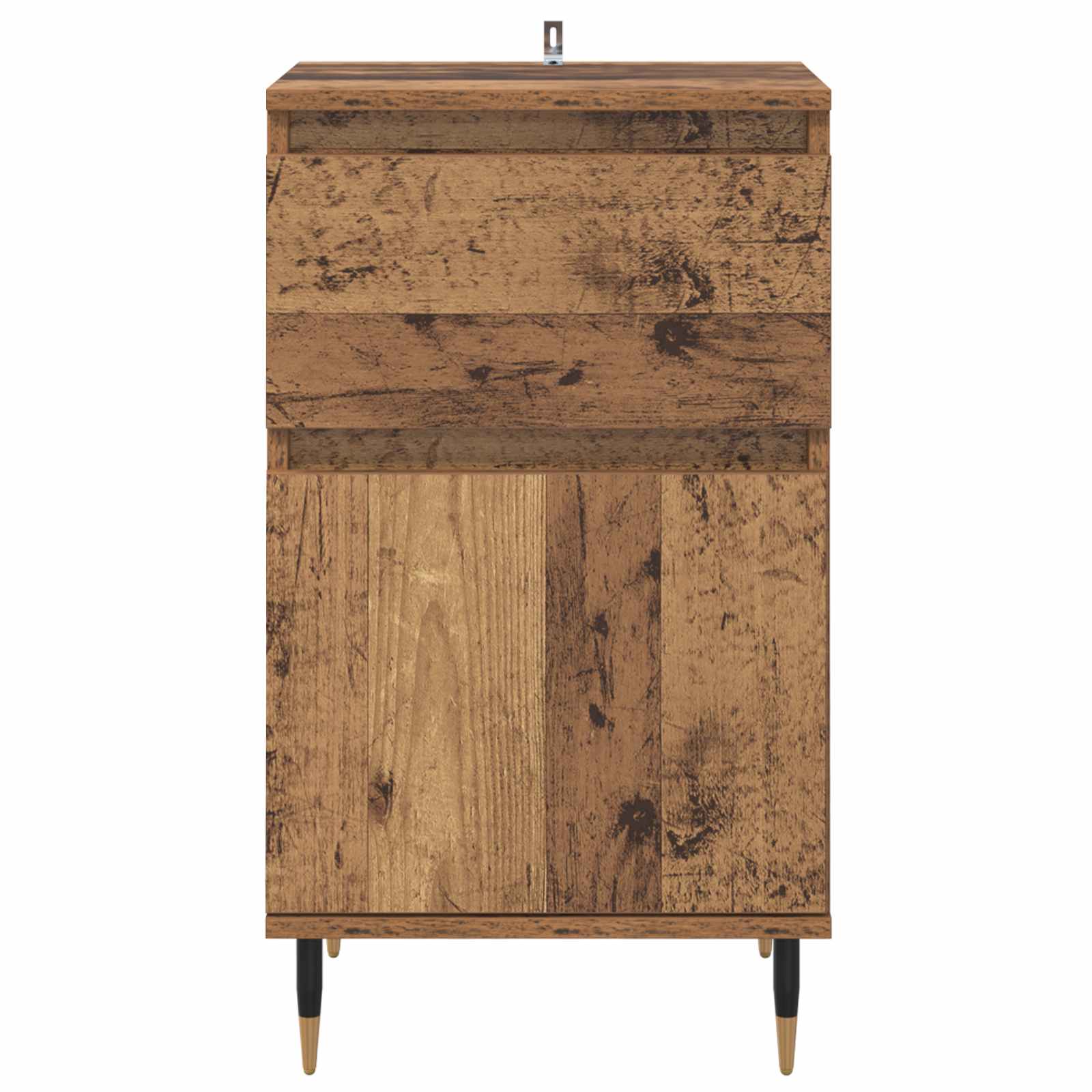 Sideboard Altholz 40 x 35 x 70 cm Verbundholz und Eisen