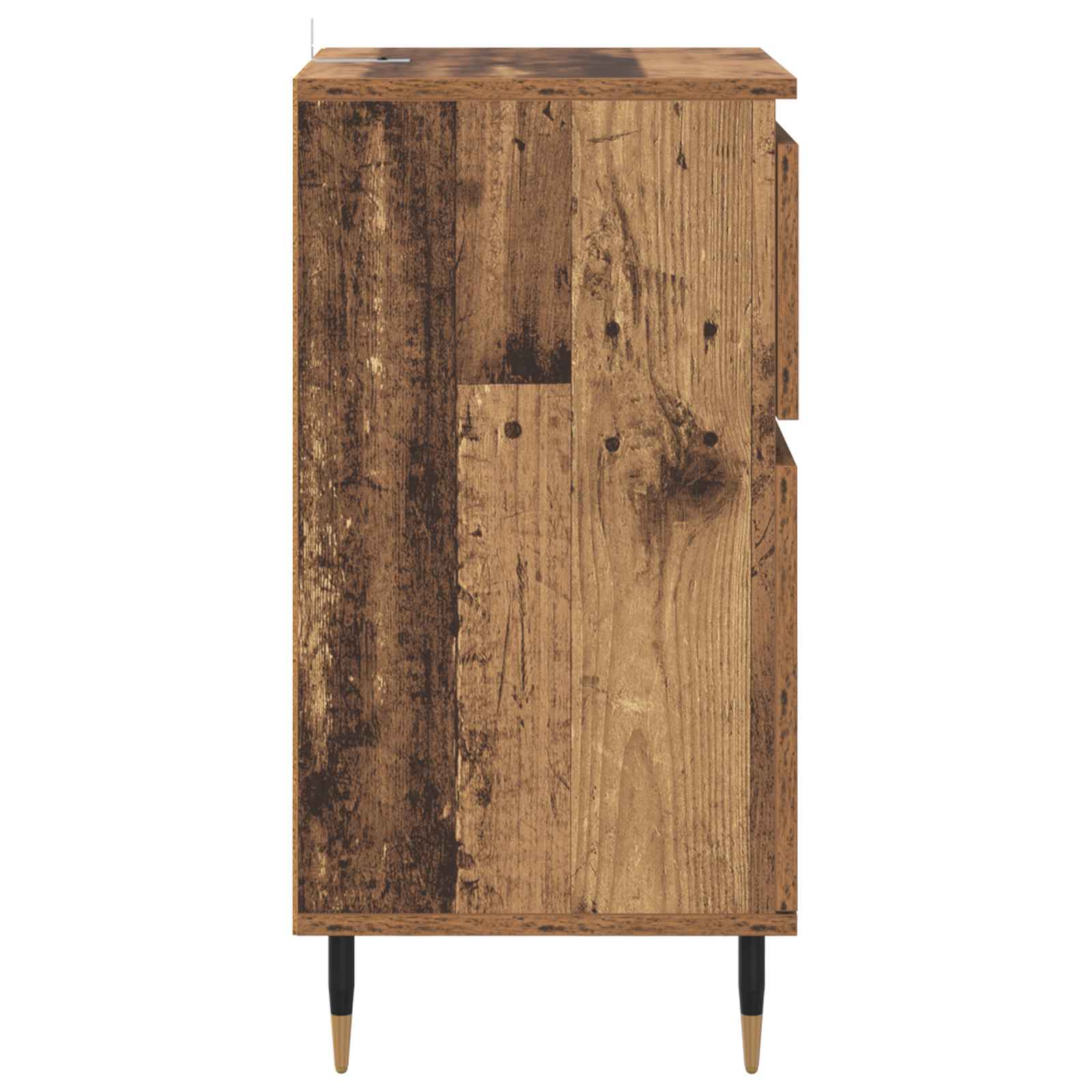 Sideboard Altholz 40 x 35 x 70 cm Verbundholz und Eisen