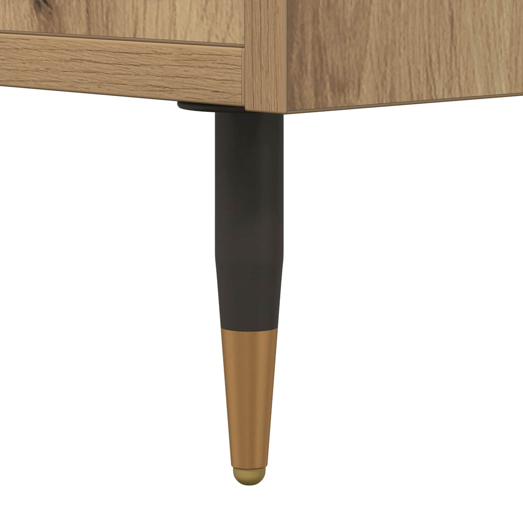 Sideboard Artisan-Eiche 40 x 35 x 70 cm Verbundholz und Eisen