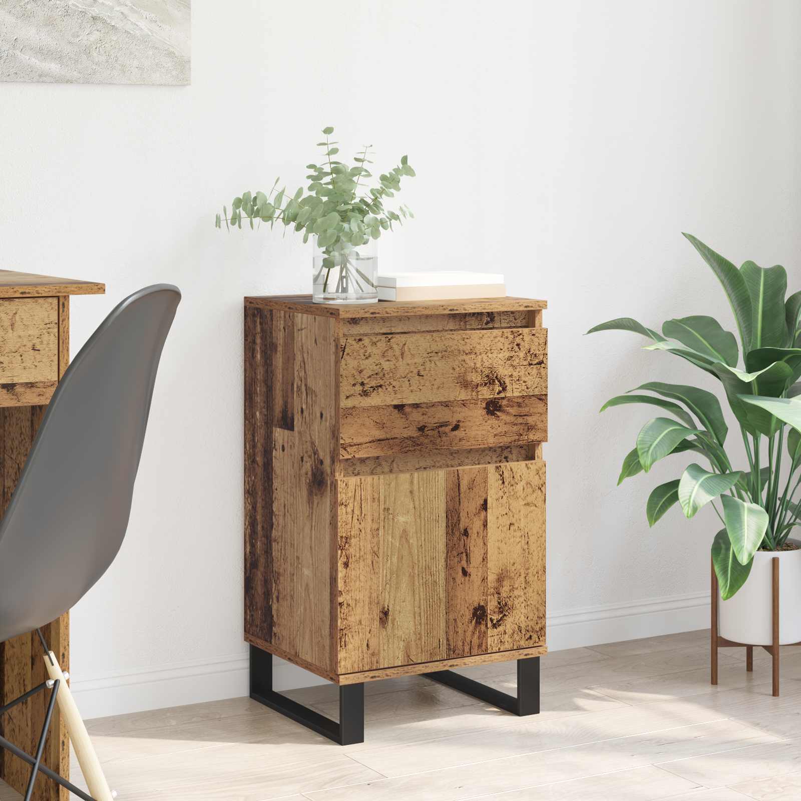 Sideboard mit Schubladen Altholz 35 x 40 x 70 cm Holzwerkstoff