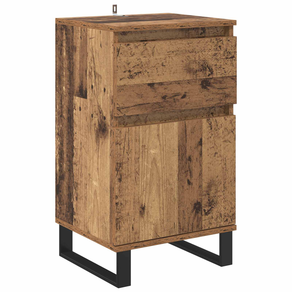 Sideboard mit Schubladen Altholz 35 x 40 x 70 cm Holzwerkstoff