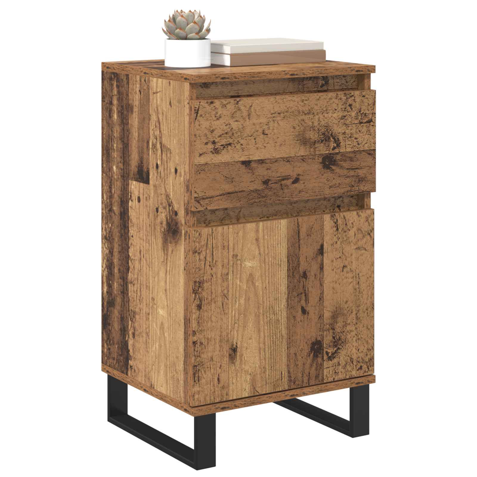 Sideboard mit Schubladen Altholz 35 x 40 x 70 cm Holzwerkstoff