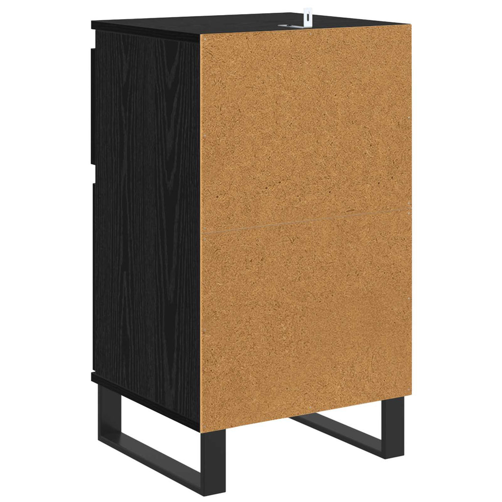 Sideboard Schwarz Eichen-Optik 35 x 40 x 70 cm Holzwerkstoff