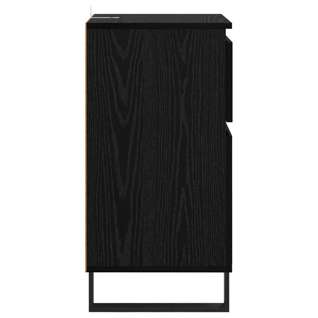 Sideboard Schwarz Eichen-Optik 35 x 40 x 70 cm Holzwerkstoff