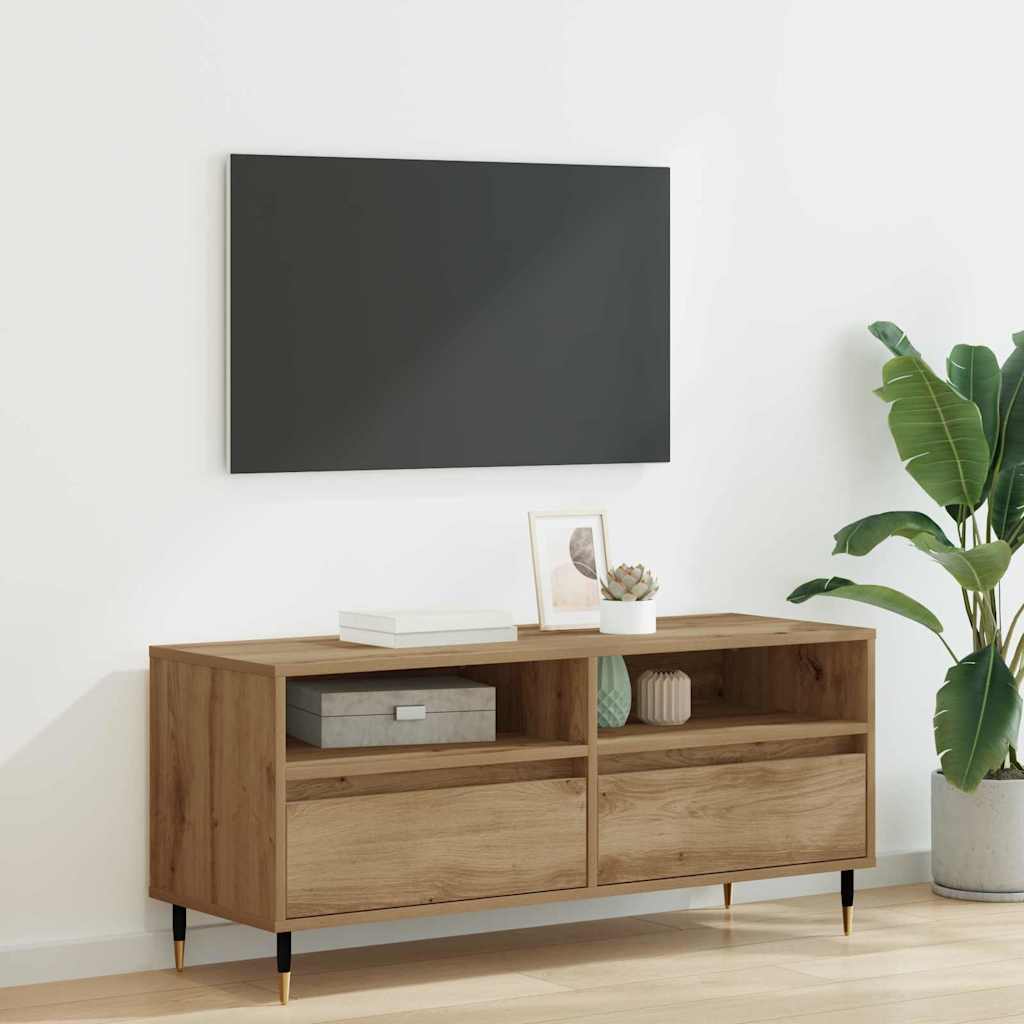 TV-Schränk mit Schubladen Artisan-Eiche 100 x 34,5 x 44,5 cm