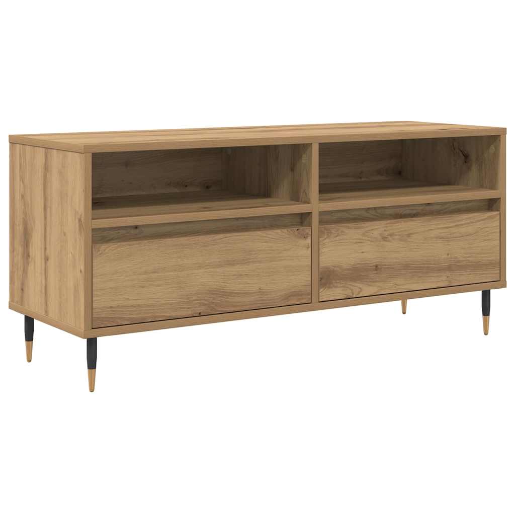TV-Schränk mit Schubladen Artisan-Eiche 100 x 34,5 x 44,5 cm