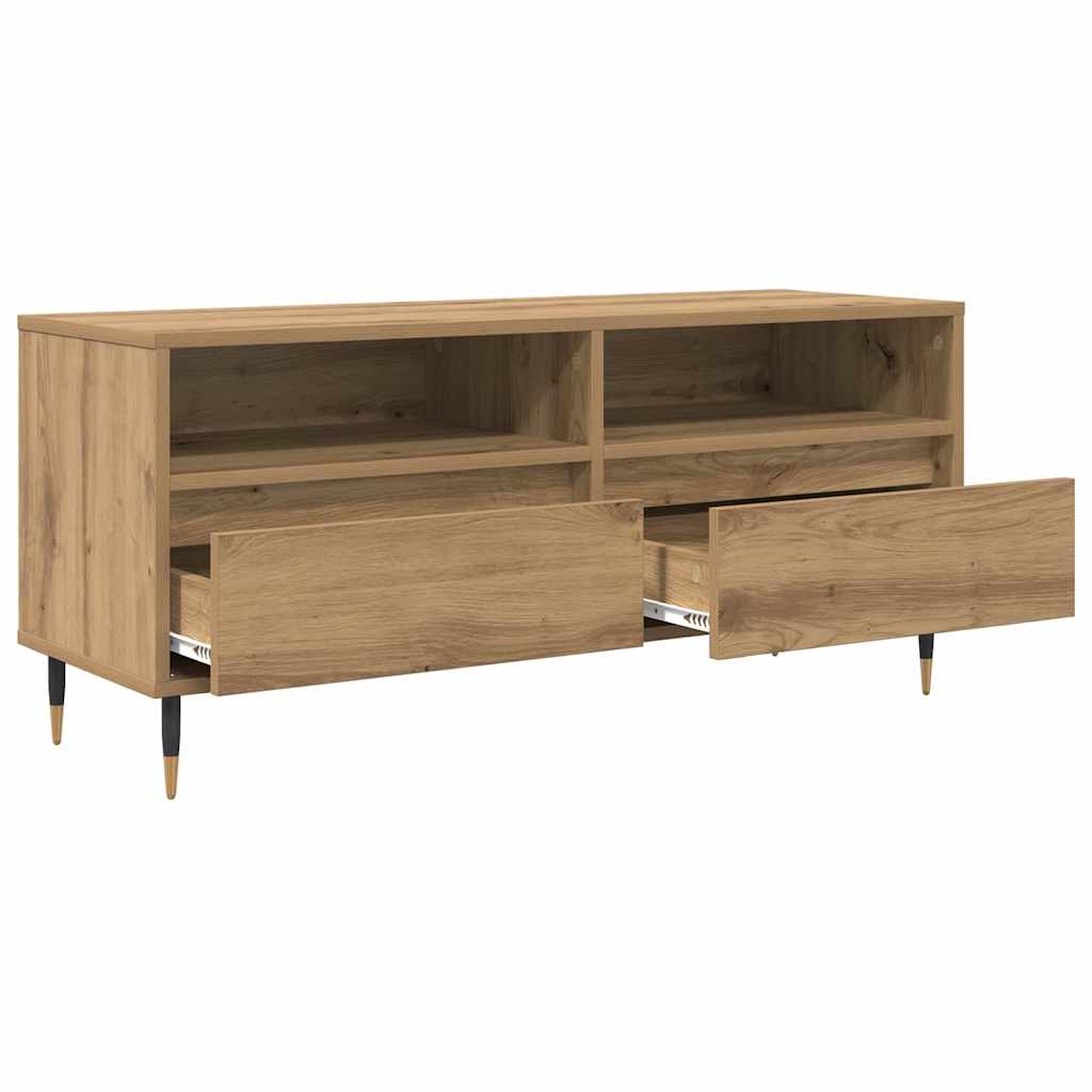 TV-Schränk mit Schubladen Artisan-Eiche 100 x 34,5 x 44,5 cm