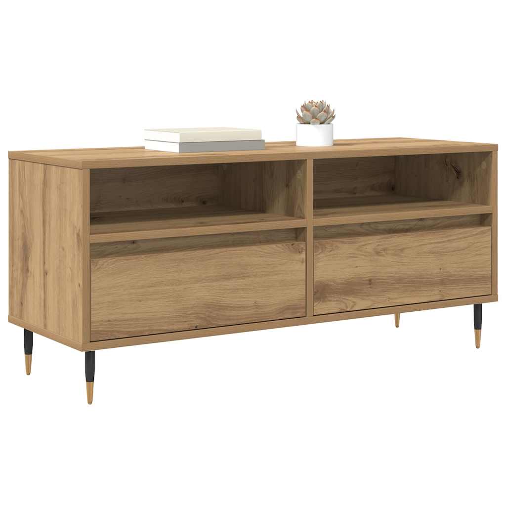 TV-Schränk mit Schubladen Artisan-Eiche 100 x 34,5 x 44,5 cm