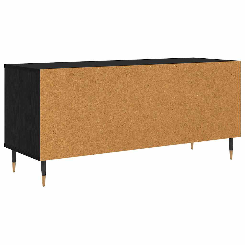 TV-Schränk Schwarz Eichen-Optik 100 x 34,5 x 44,5 cm