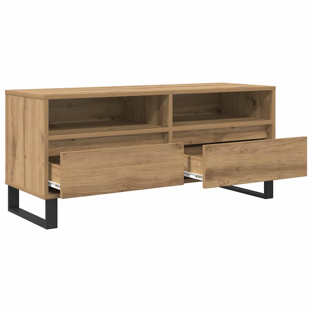 TV-Schränk mit Schubladen Artisan-Eiche 100 x 34,5 x 44,5 cm
