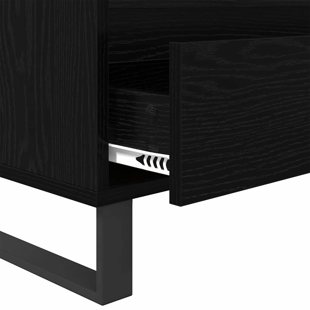 TV-Schränk Schwarz Eichen-Optik 100 x 34,5 x 44,5 cm