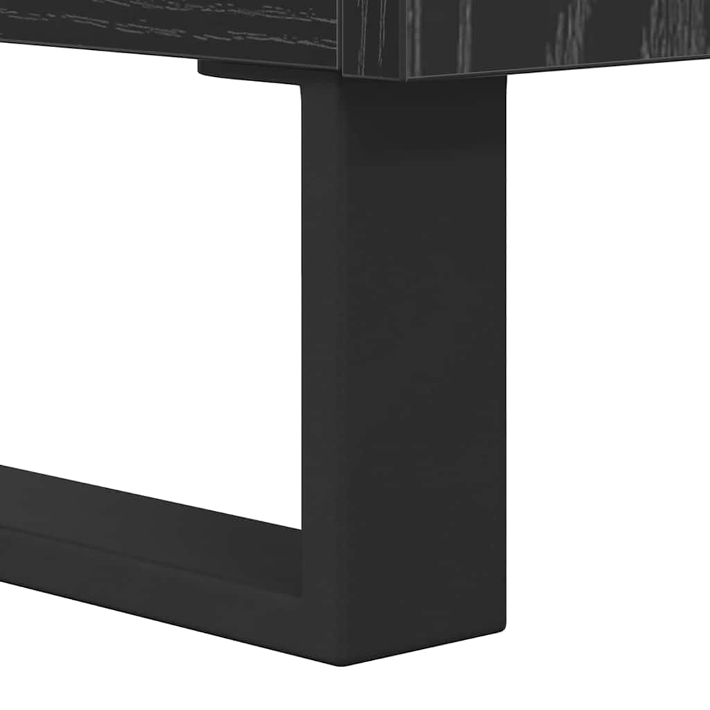 TV-Schränk Schwarz Eichen-Optik 100 x 34,5 x 44,5 cm