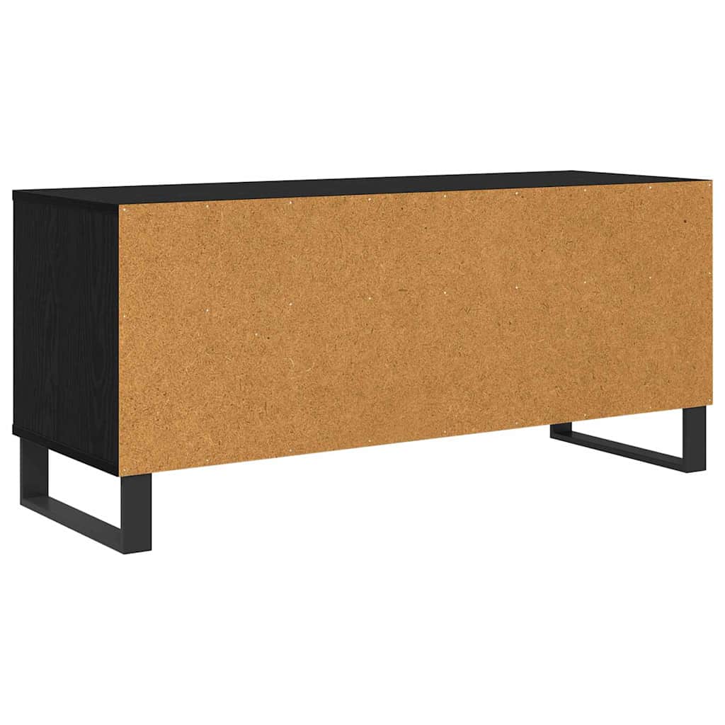 TV-Schränk Schwarz Eichen-Optik 100 x 34,5 x 44,5 cm