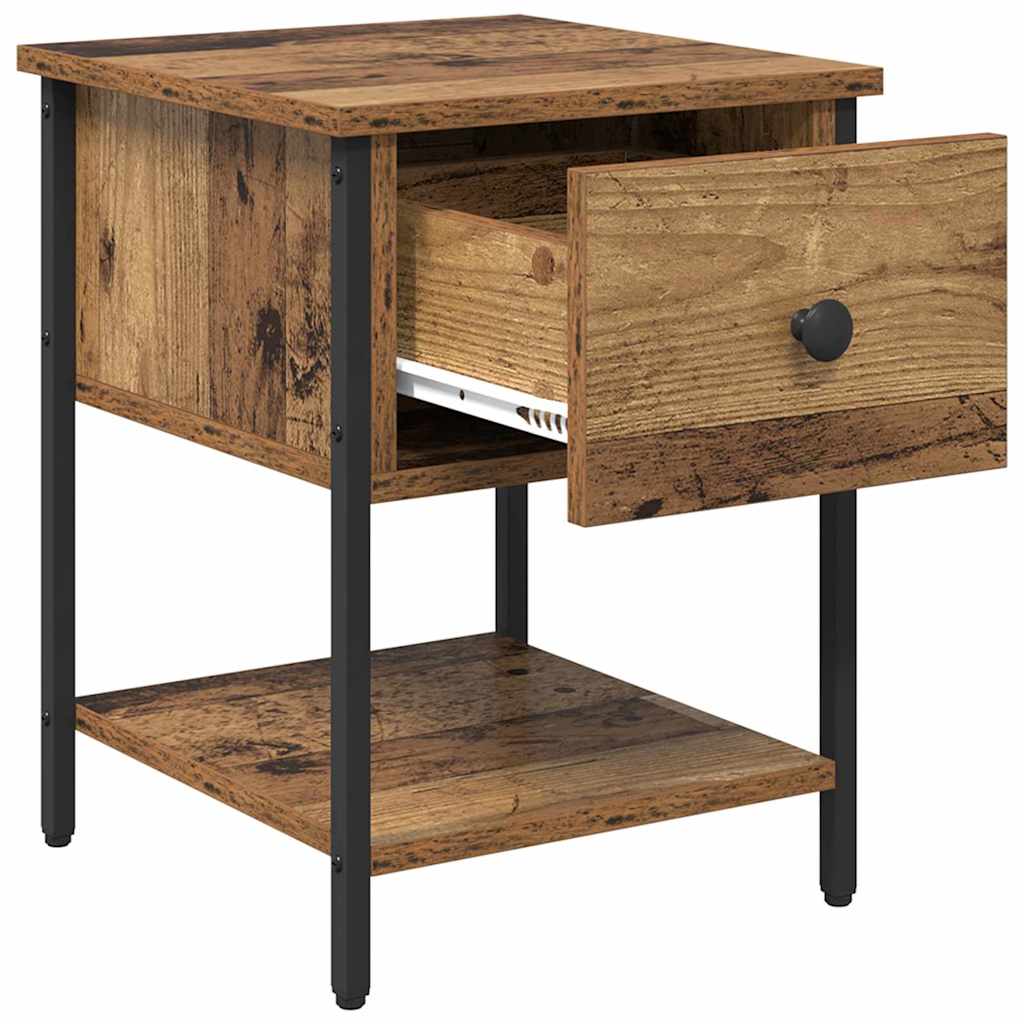 Nachttisch Altholz 34 x 35,5 x 45 cm Holzwerkstoff