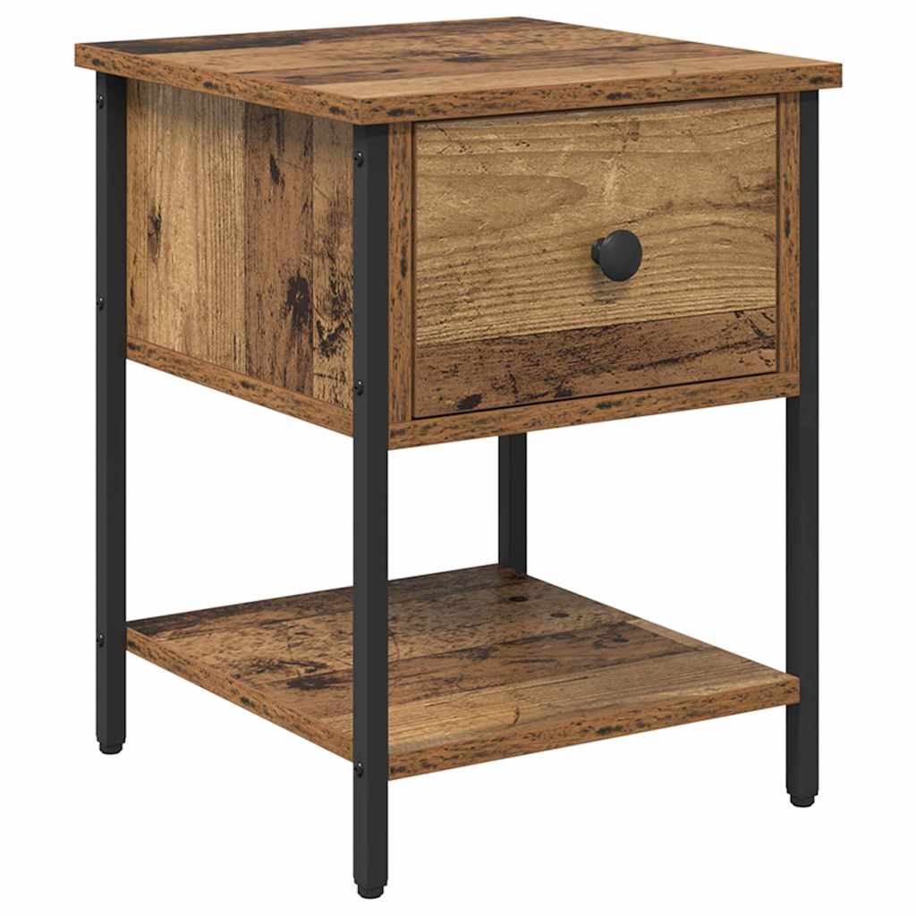 Nachttisch 2 pcs Altholz 34 x 35,5 x 45 cm Holzwerkstoff