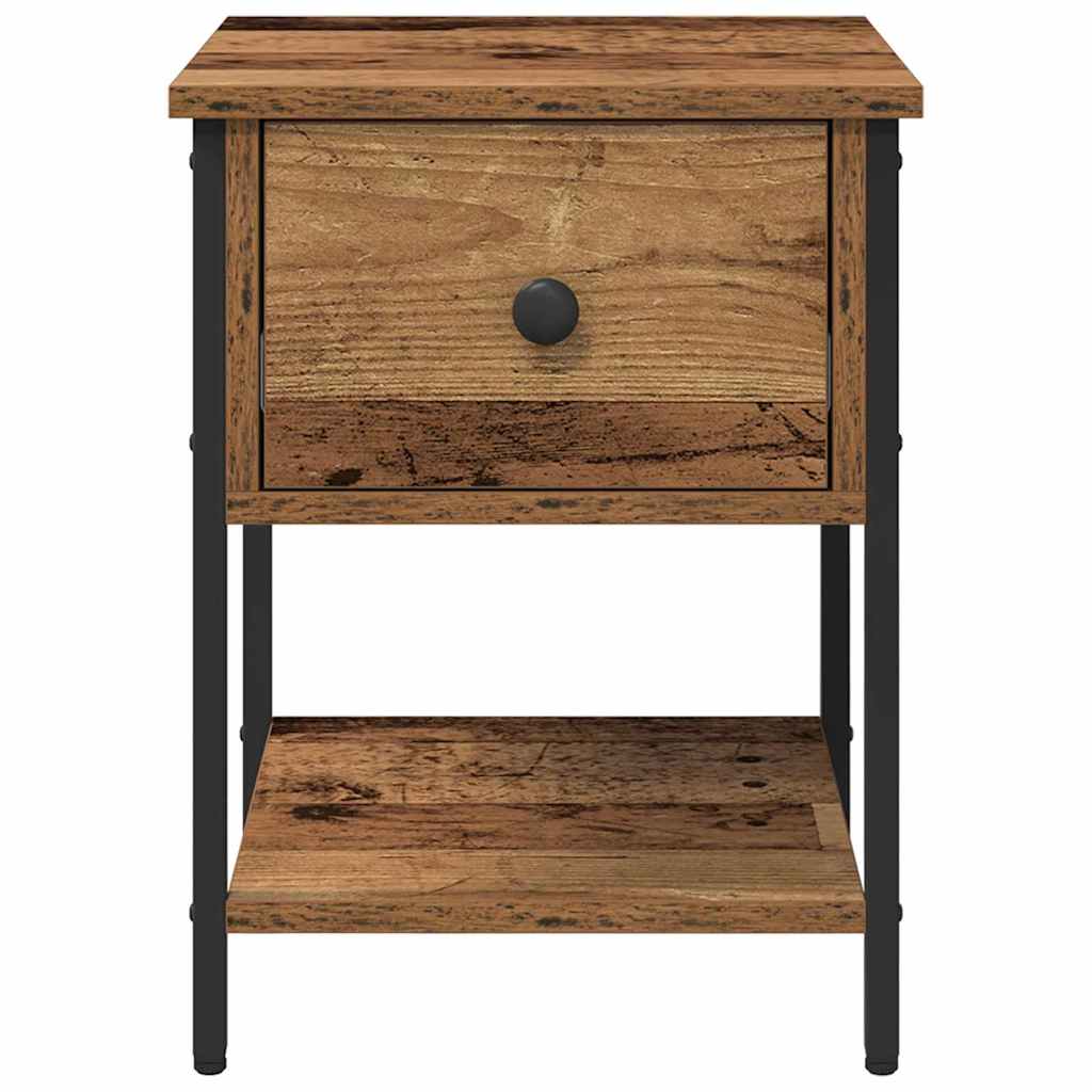 Nachttisch 2 pcs Altholz 34 x 35,5 x 45 cm Holzwerkstoff