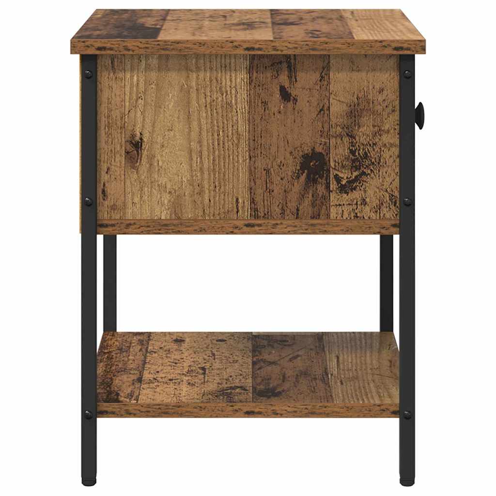 Nachttisch 2 pcs Altholz 34 x 35,5 x 45 cm Holzwerkstoff