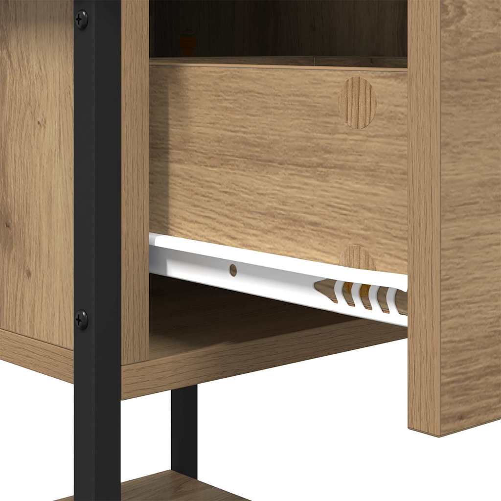 Nachttisch 2 pcs Artisan-Eiche 34 x 35,5 x 45 cm Holzwerkstoff