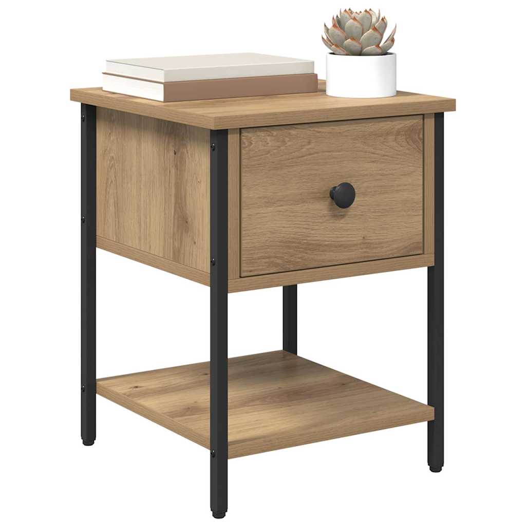 Nachttisch 2 pcs Artisan-Eiche 34 x 35,5 x 45 cm Holzwerkstoff