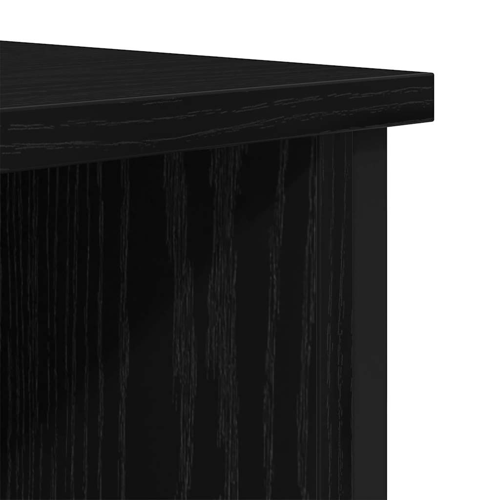 TV-Schränk Schwarz Eichen-Optik 100 x 40 x 50 cm Holzwerkstoff
