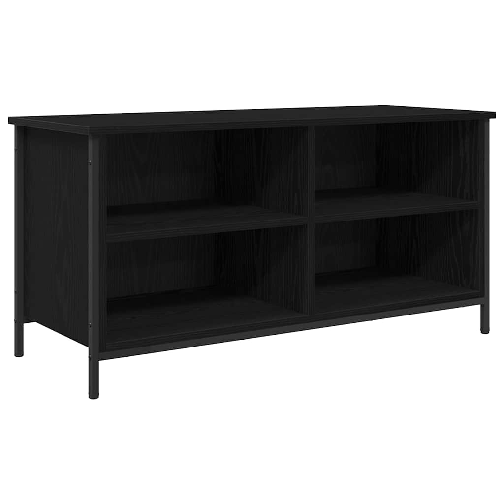 TV-Schränk Schwarz Eichen-Optik 100 x 40 x 50 cm Holzwerkstoff