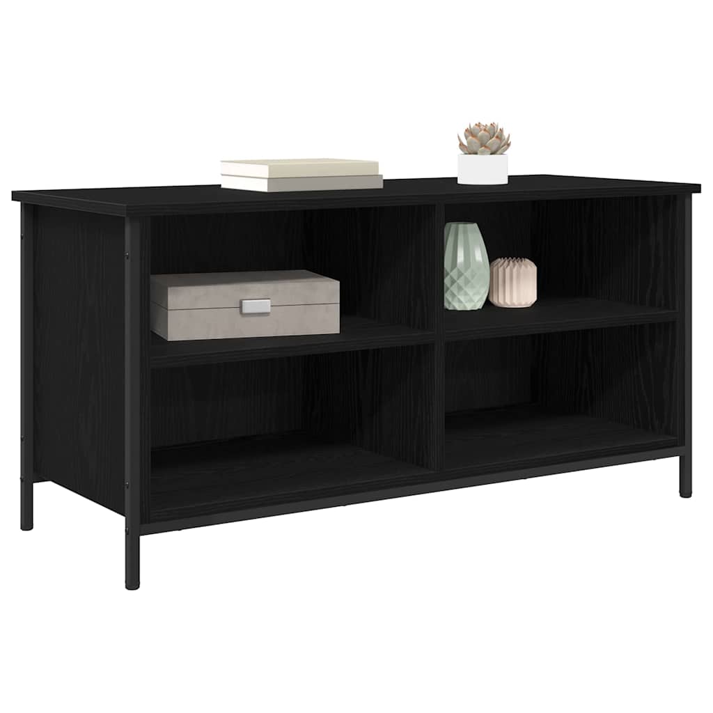 TV-Schränk Schwarz Eichen-Optik 100 x 40 x 50 cm Holzwerkstoff