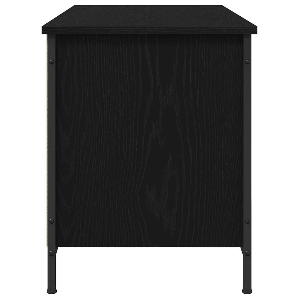 TV-Schränk Schwarz Eichen-Optik 100 x 40 x 50 cm Holzwerkstoff