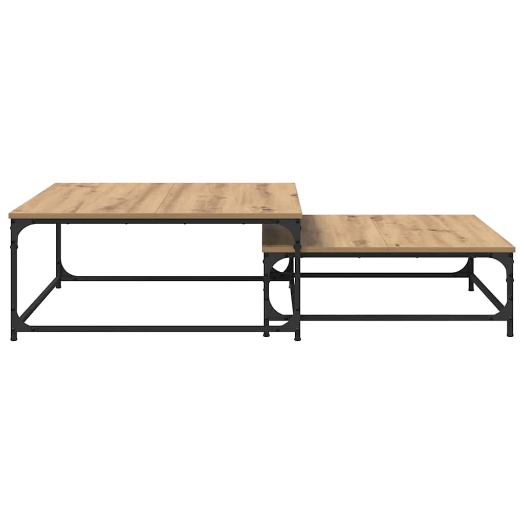 Couchtisch 2 pcs Artisan-Eiche Holzwerkstoff