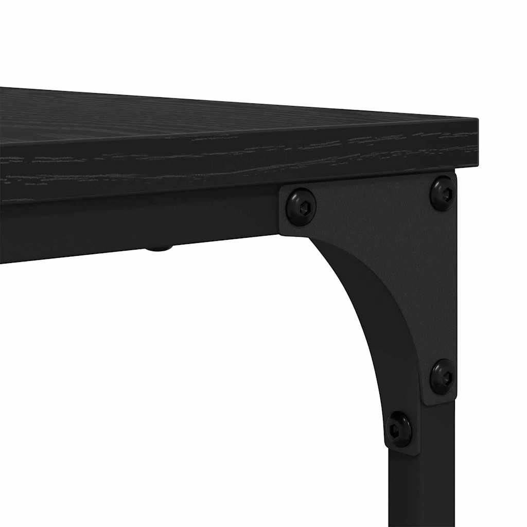 Couchtisch 2 pcs Schwarz Eichen-Optik Holzwerkstoff