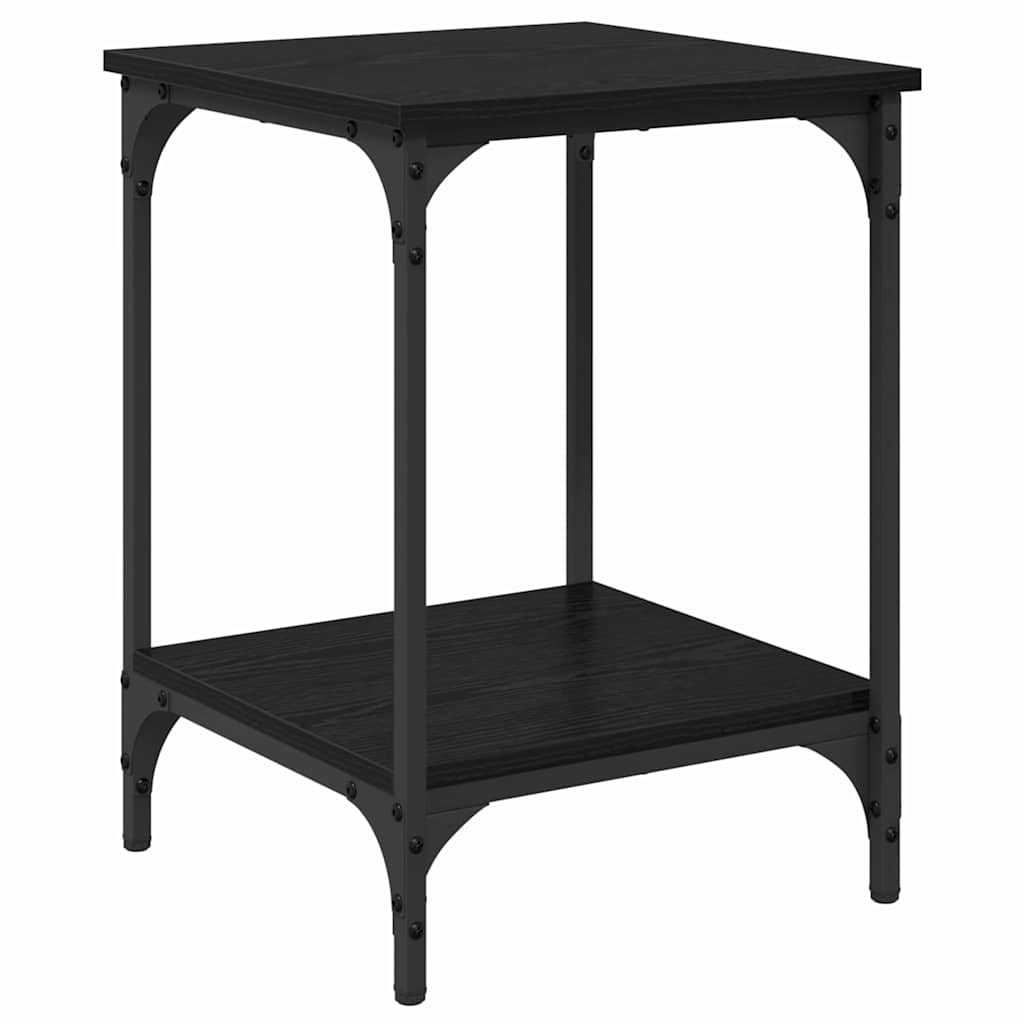 Couchtisch Schwarz Eichen-Optik 40 x 40 x 55 cm Holzwerkstoff