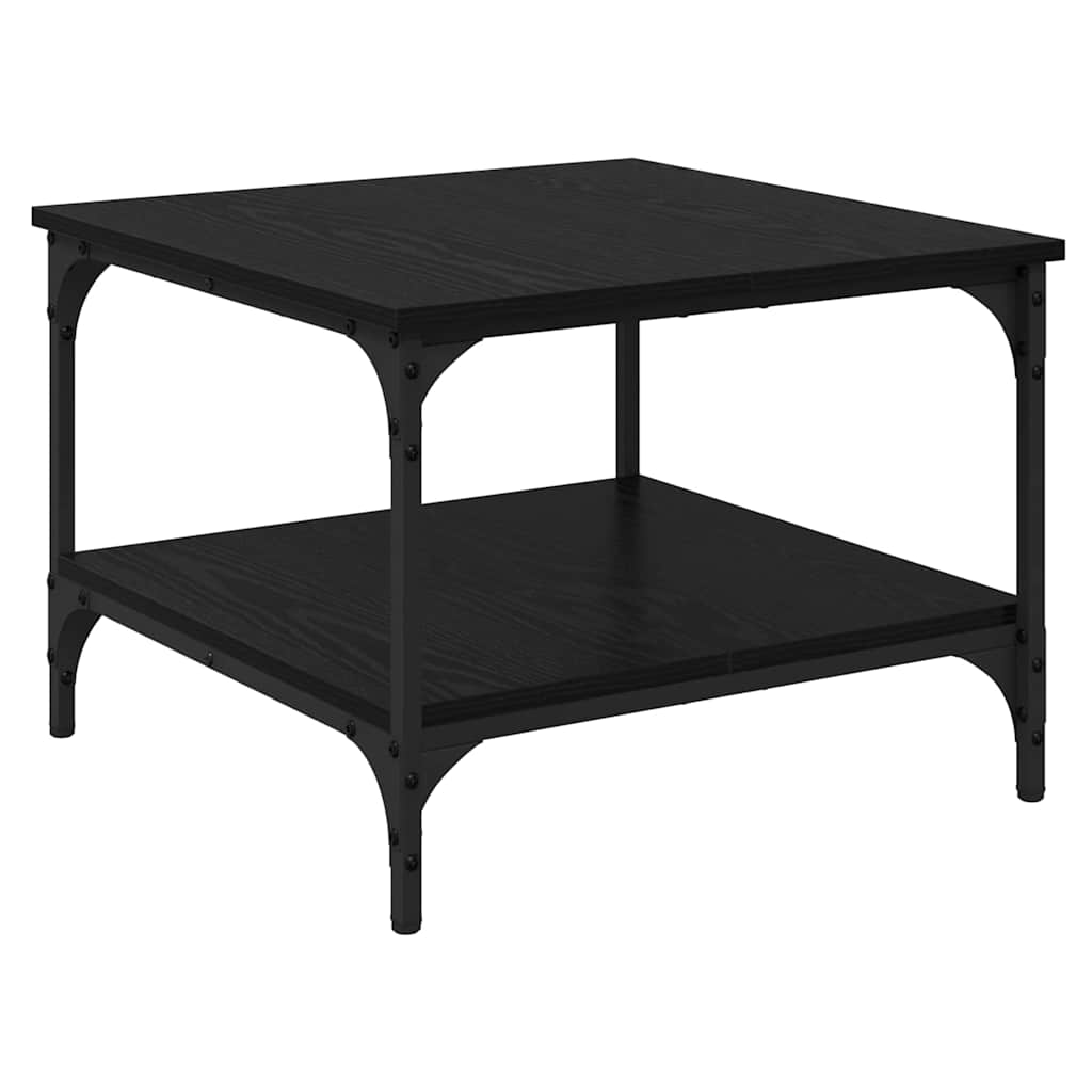 Couchtisch Schwarz Eichen-Optik 55 x 55 x 40 cm Holzwerkstoff