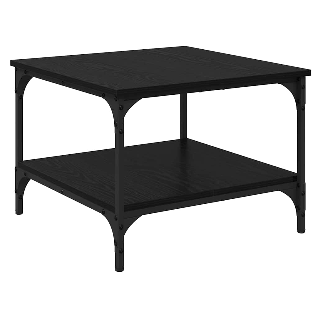 Couchtisch Schwarz Eichen-Optik 55 x 55 x 40 cm Holzwerkstoff